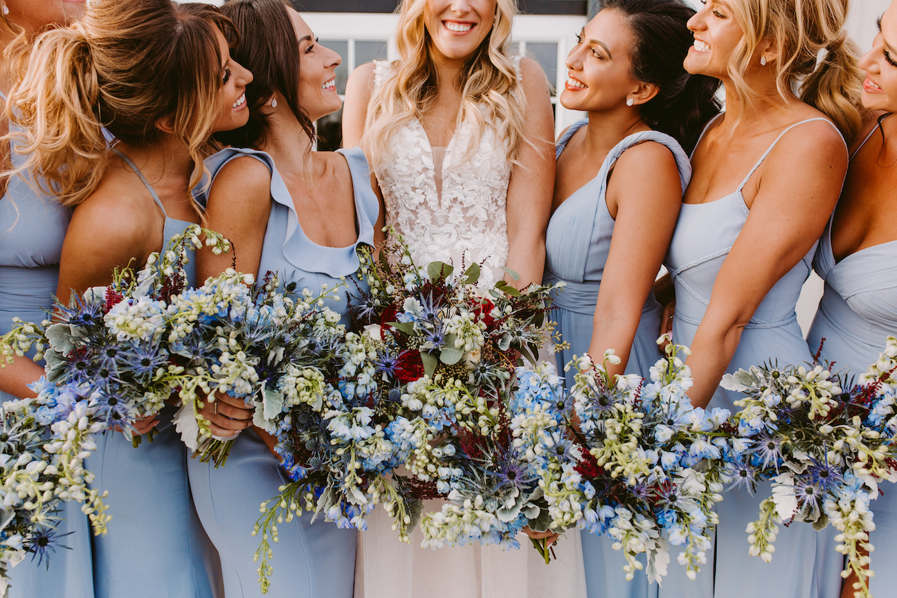 blue bridemaids