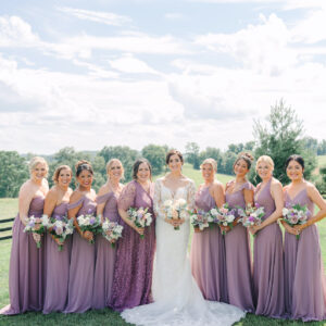 purple bridesmaids dresses